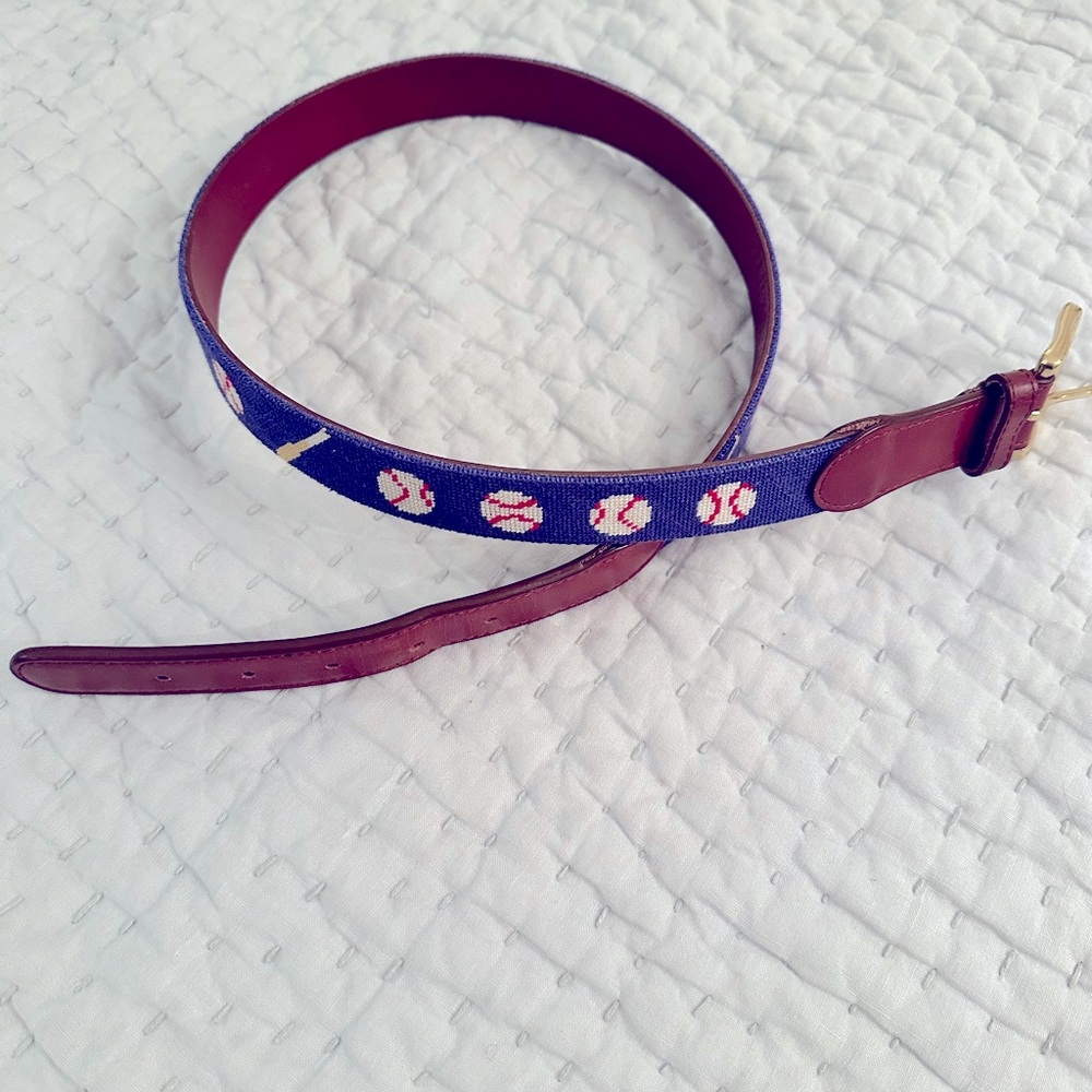 Tucker Blair needlepoint belt.  Size 36.  Smoke Free home.
